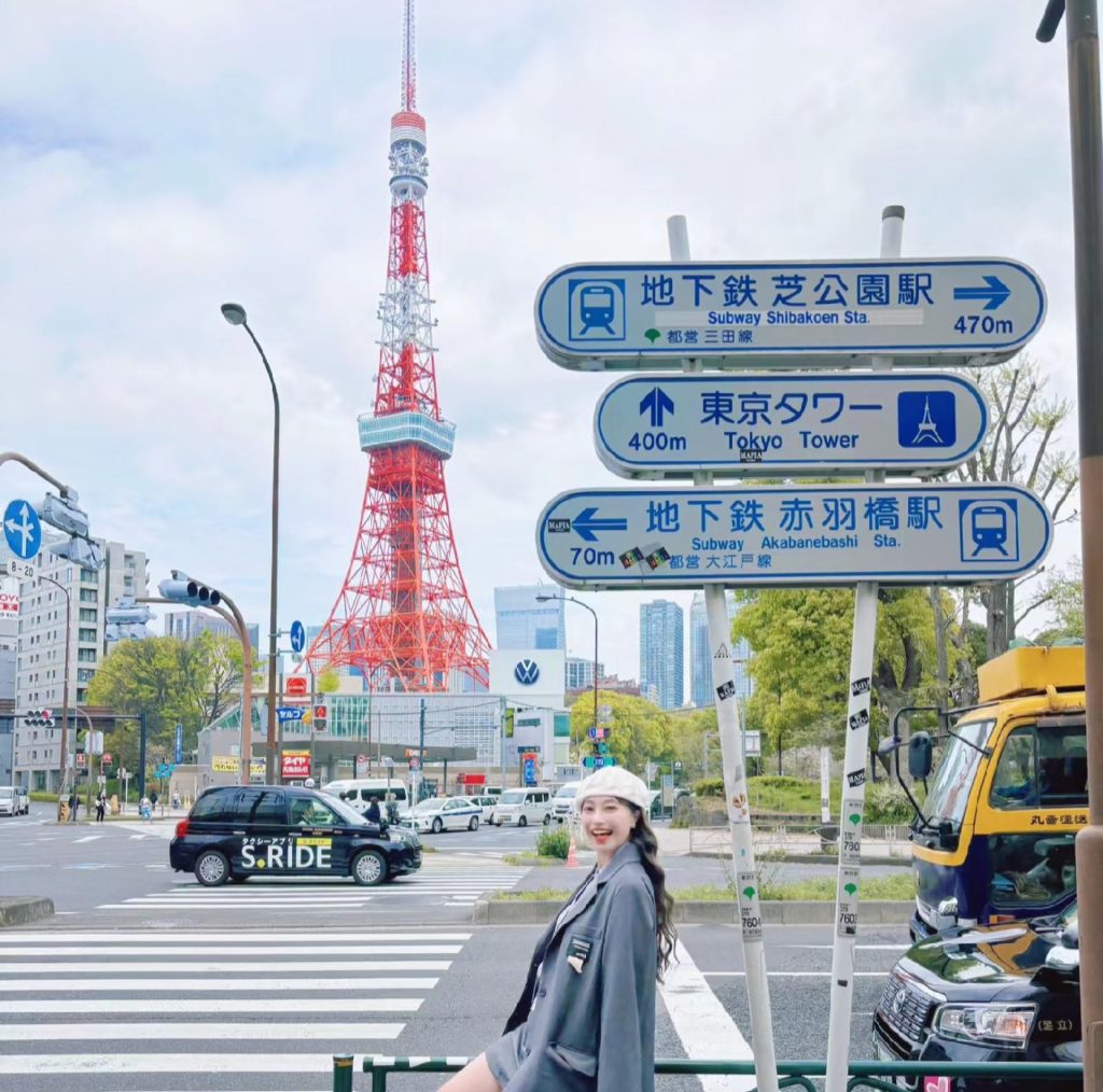 Cận cảnh tháp Tokyo du lịch Nhật Bản