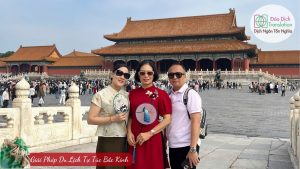 đoàn 3 khách đi Bắc Kinh